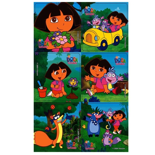 Dora the Explorer Stickers 6 Assorted Designs - Next Dental UK